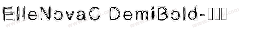ElleNovaC DemiBold字体转换